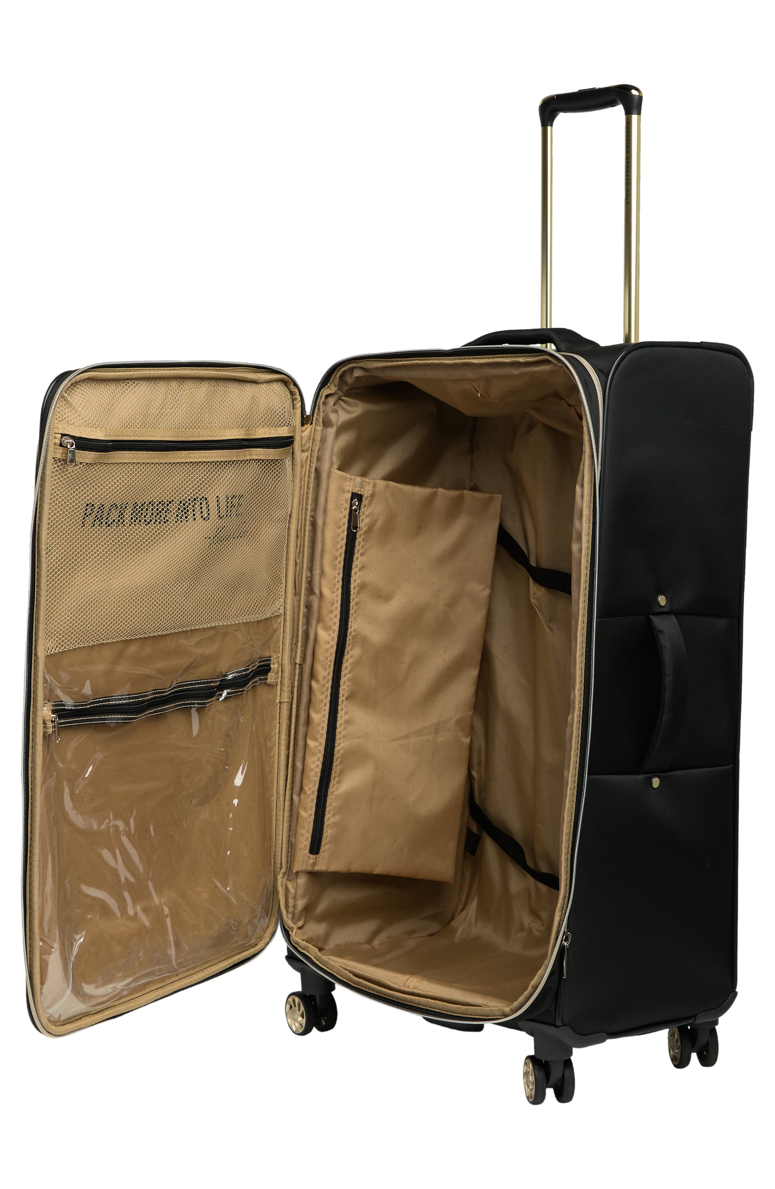 Kenneth Cole 28" Chelsea Chevron Quilt Expandable 8-Wheel Luggage, Alternate, color, Black