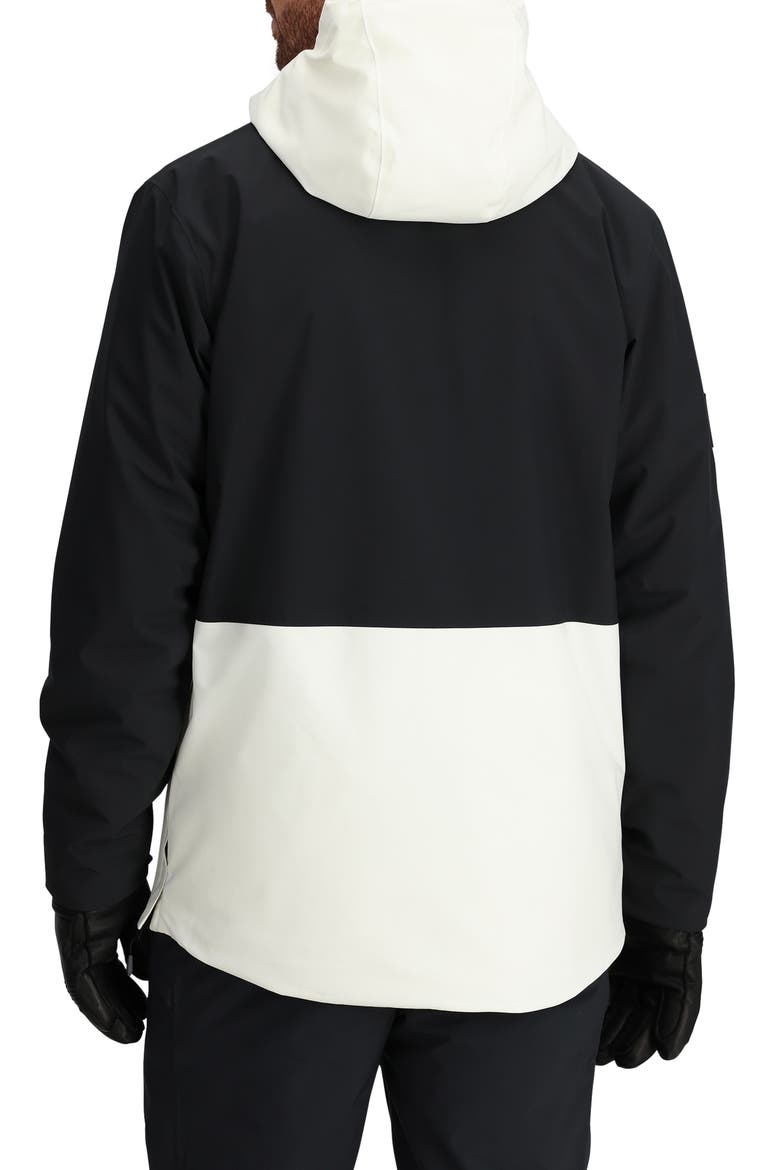 Snowcrew Down Anorak, Alternate, color, BLACK/ SNOW