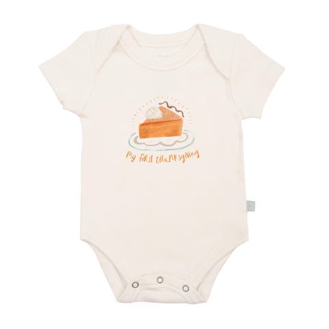 Organic Baby Graphic Bodysuit | Thanksgiving Pie (baby)