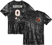 Outerstuff Women's Joe Burrow Black Cincinnati Bengals Player Name & Number V-Neck Fashion Jersey