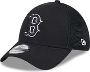 New Era Men's New Era Boston Red Sox Evergreen Black & White Neo 39THIRTY Flex Hat