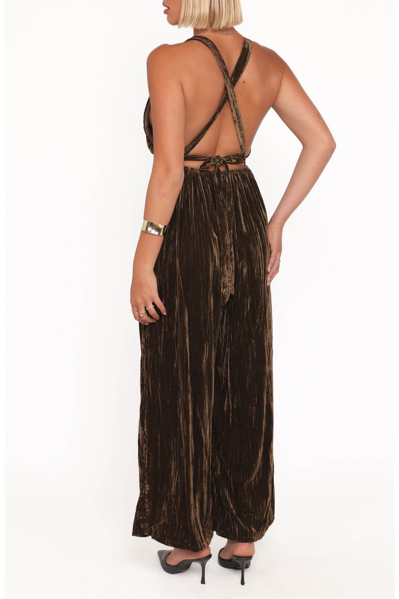 Petal & Pup Melody Crushed Velvet Jumpsuit (Women) | Nordstrom
