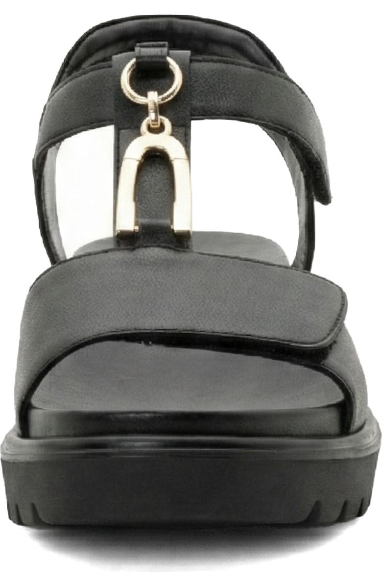 ara Belize Platform Sandal, Alternate, color, Black Nappa Leather