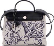 Pre-Owned Hermes Herbag Zip Pegase Pop Toile and Leather 31