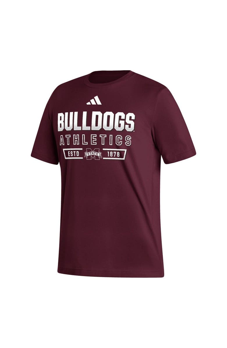 adidas Men's adidas  Maroon Mississippi State Bulldogs Head of Class Fresh T-Shirt, Alternate, color, Maroon