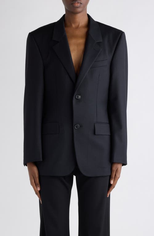 Balenciaga Tailored Wool Gabardine Jacket In Black