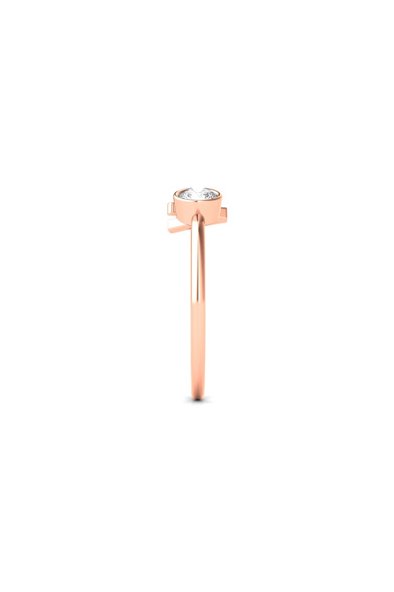 Letter Lab Created Diamond 18K Rose Gold Ring, Alternate, color, 18K ROSE GOLD - A