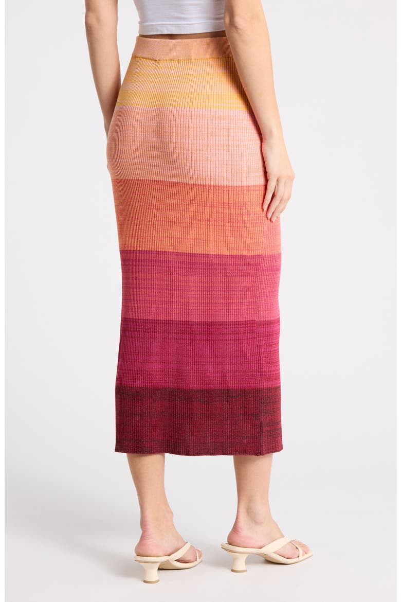 Colorblock Sweater Skirt, Alternate, color, R627 SUNSET