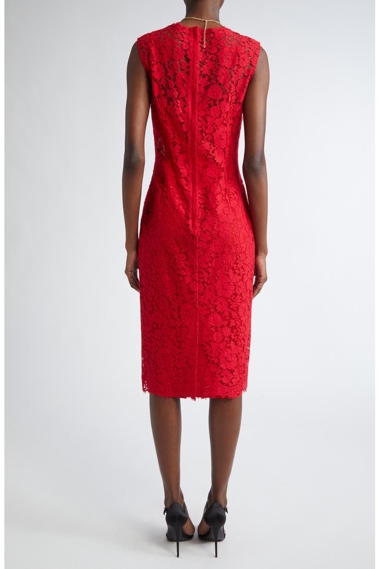 Floral Lace Sheath Dress, Alternate, color, R0026 BORDEAUX CHIARO