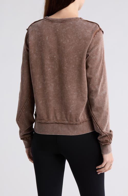 Shop Marika Cora Washed Pullover In Peppercorn