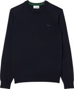 Lacoste Merino Wool Crewneck Sweater