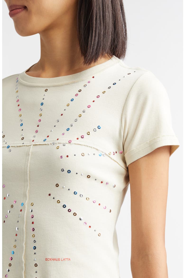 Lapped Appliqué Cotton Baby Tee, Alternate, color, SUNBURST