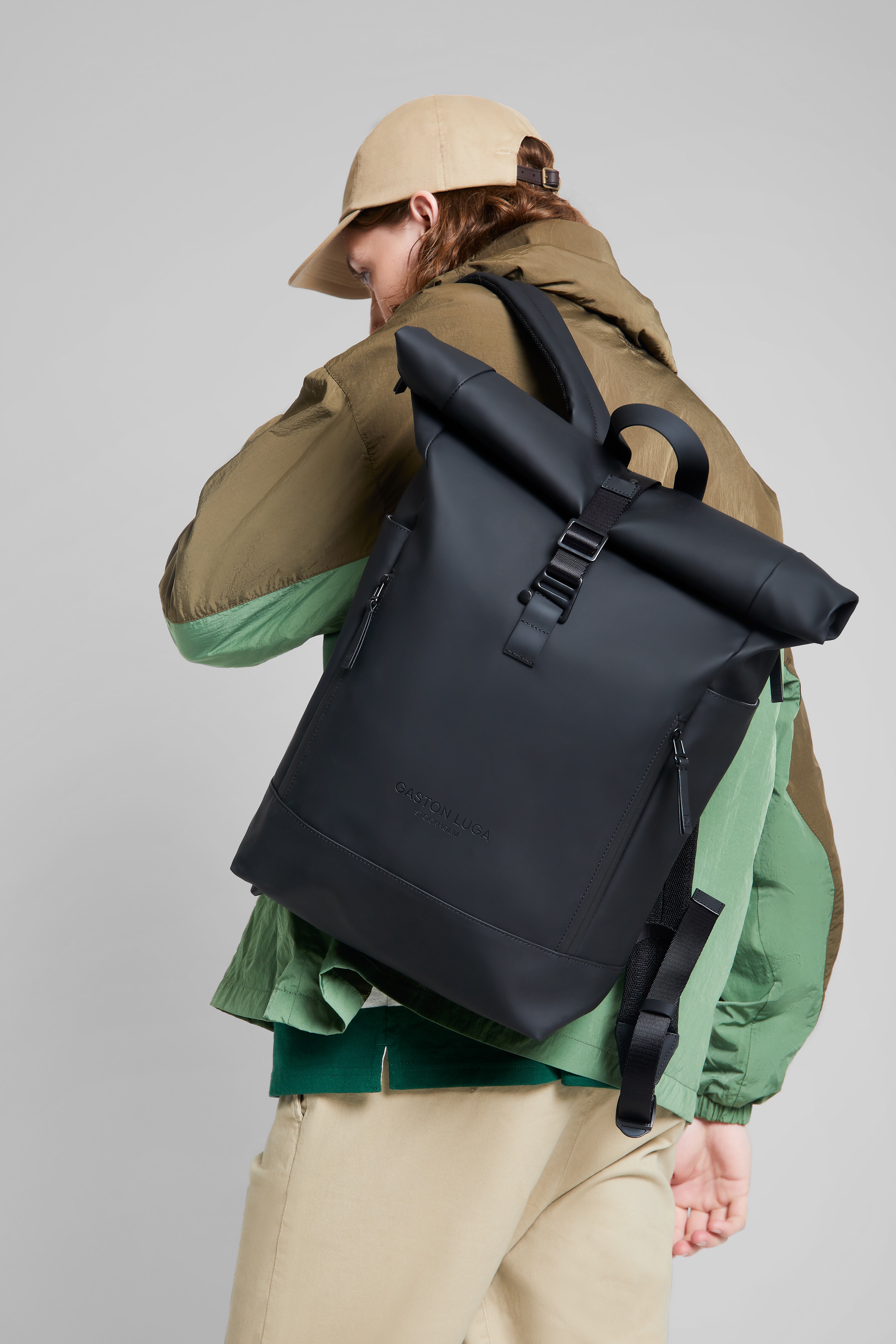 Gaston Luga Spläsh Rolltop 14"  - Black, Alternate, color, Black