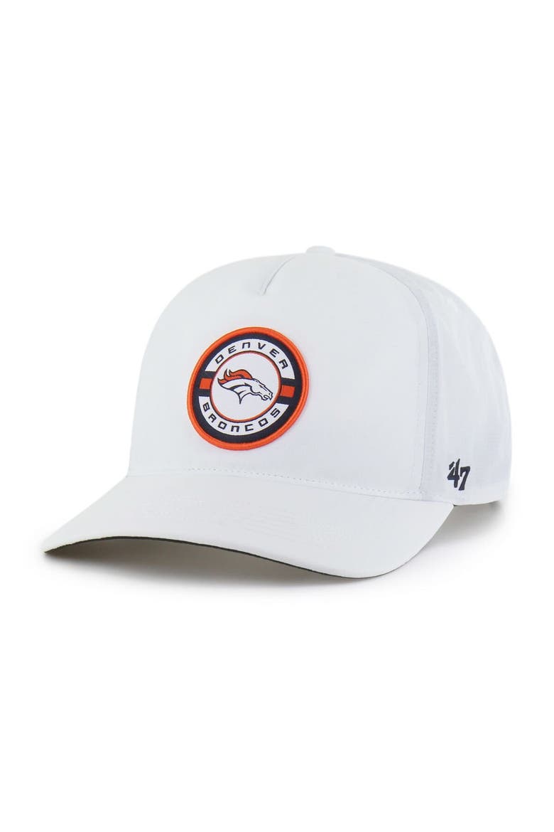 Men's '47 White Denver Broncos Strand Adjustable Hitch Hat, Main, color, White