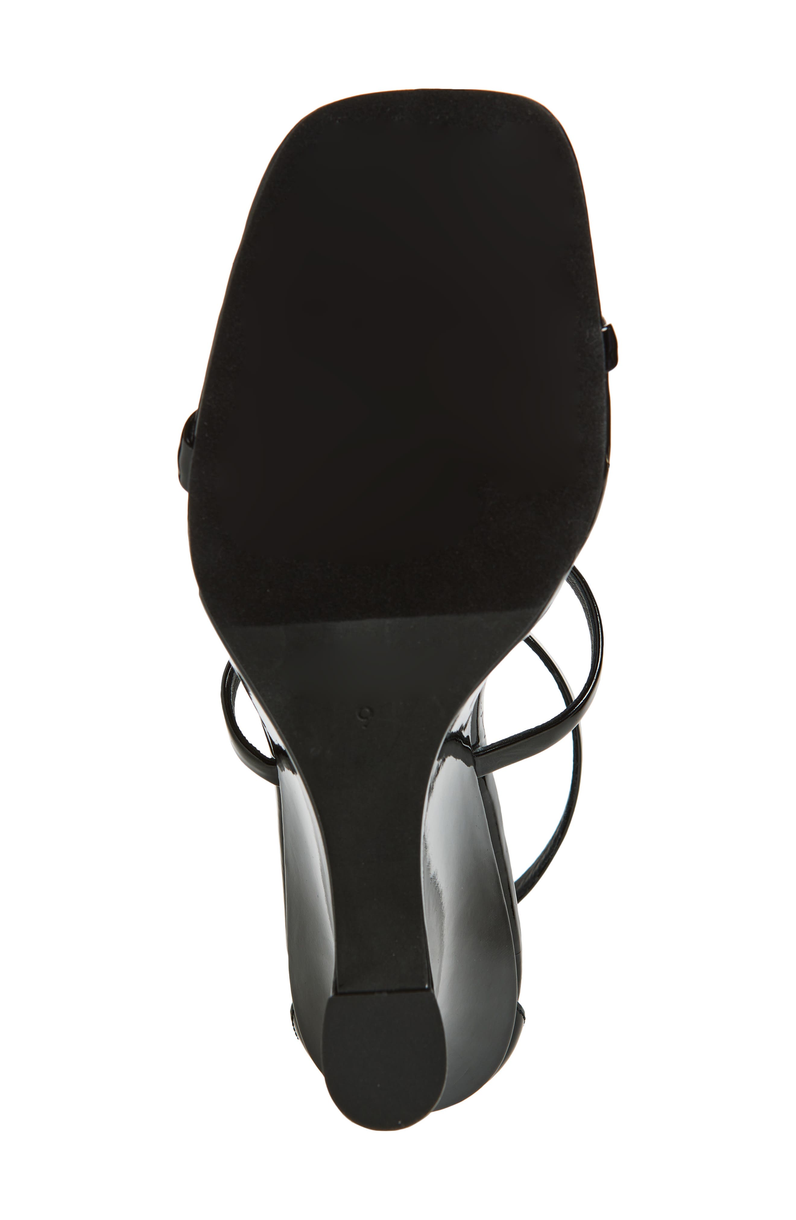 Jeffrey Campbell Swamped Wedge Sandal, Alternate, color, Black Patent Gold