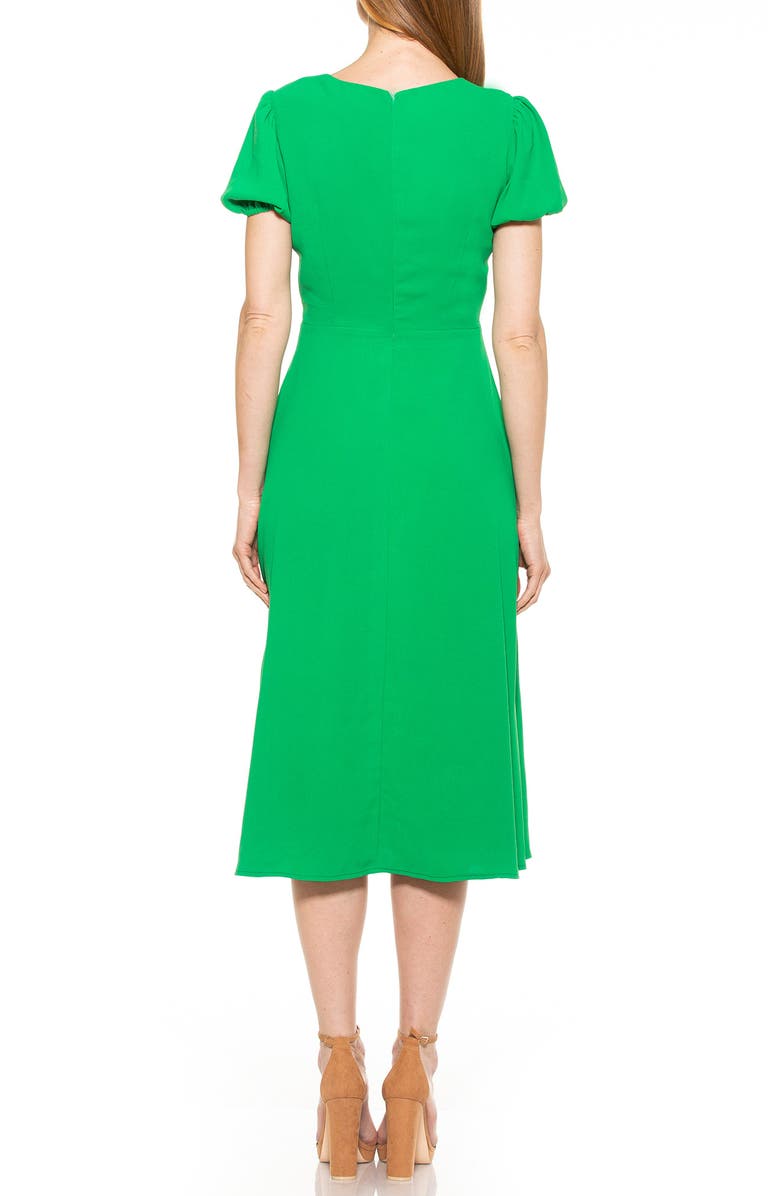 Alexia Admor Gracie Sweetheart Slit Dress, Alternate, color, Green