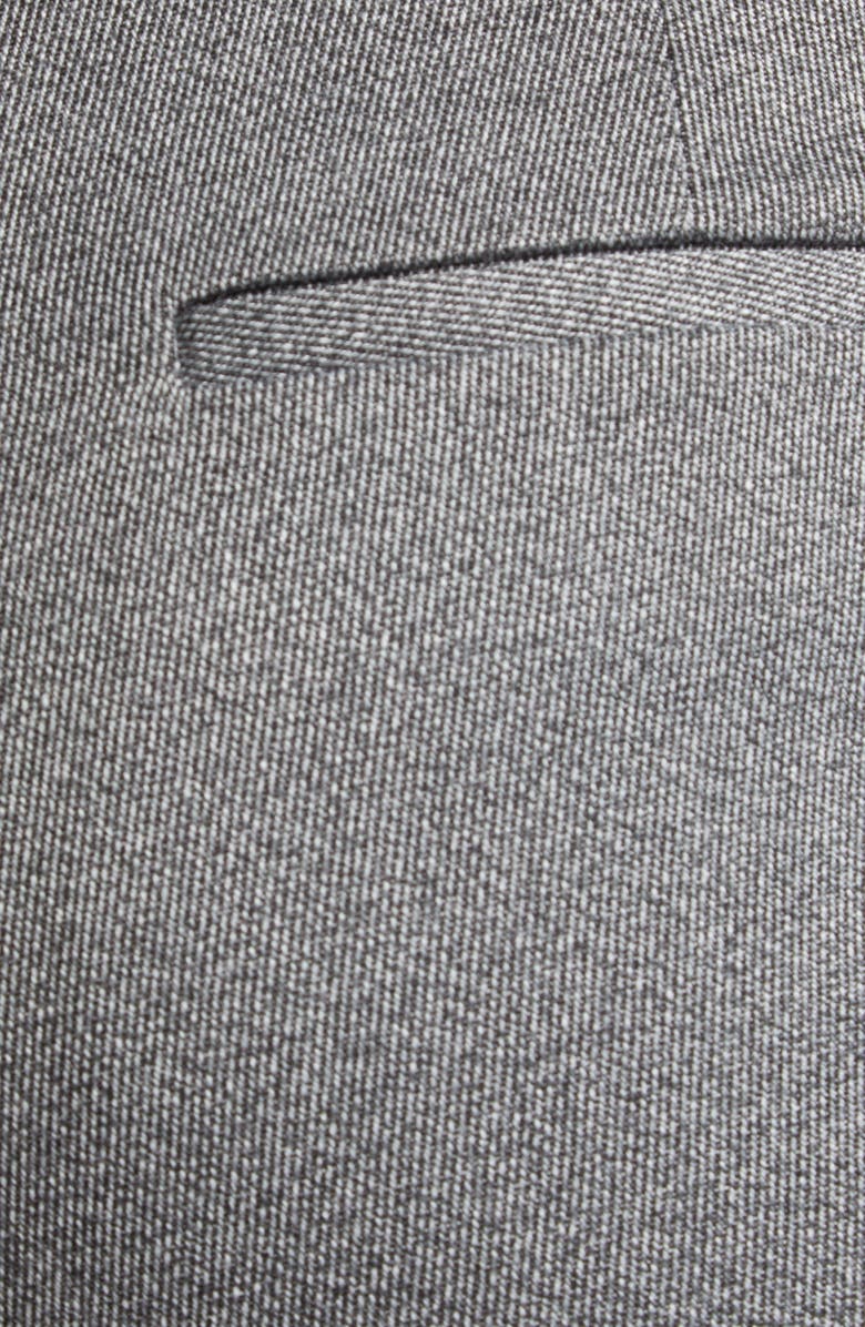 ST. JOHN Emma Mélange Stretch Twill Crop Pants, Alternate, color, Medium Grey Melange