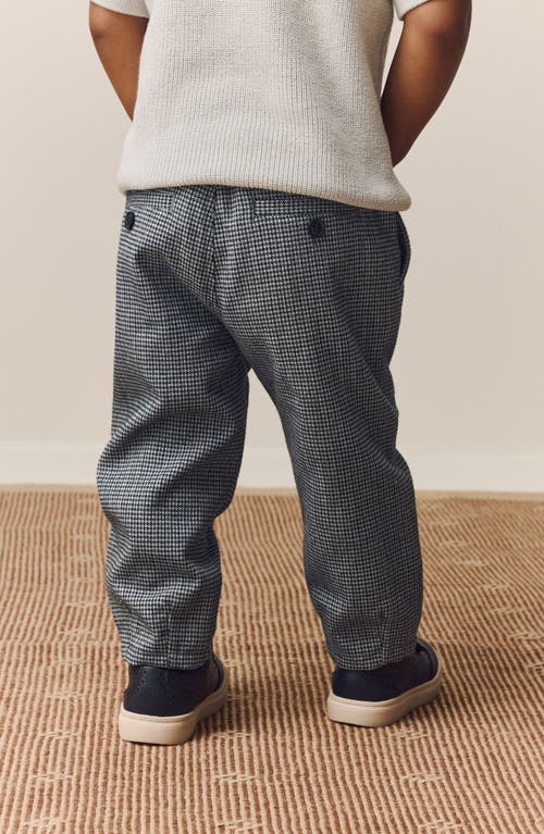 Next Kids' Check Print Pants In Gray