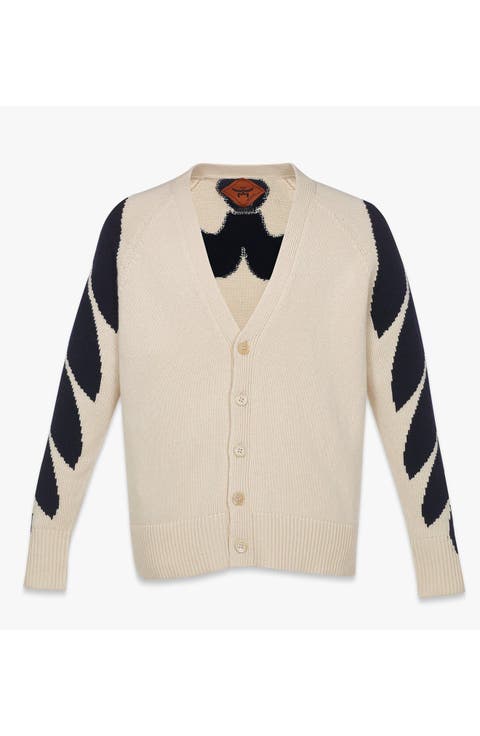 Intarsia Laurel Cardigan
