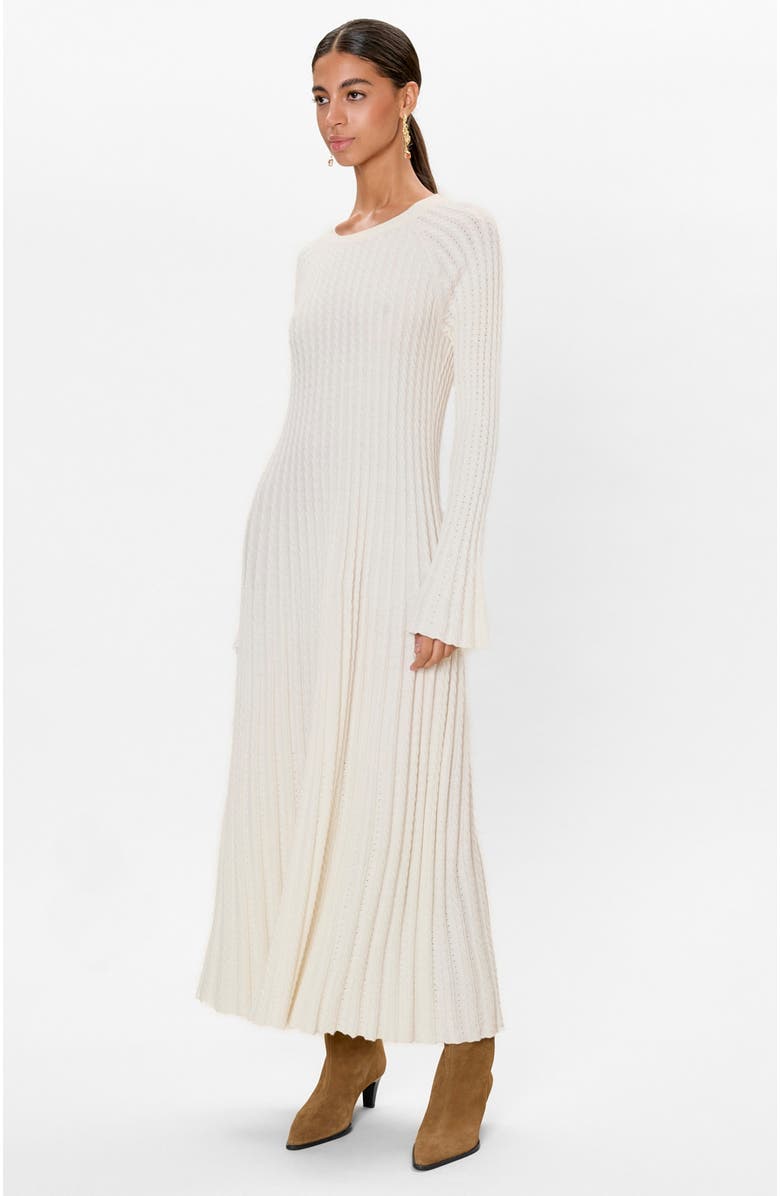 Rebecca Taylor Ella Sweater Dress, Alternate, color, Ivory