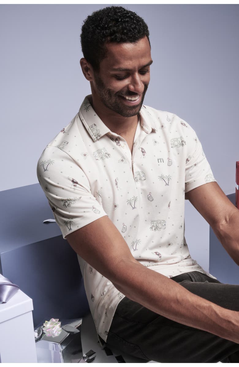 TravisMathew Cookie Swap Polo, Alternate, color, Moonbeam