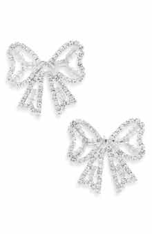 Tasha Crystal Bow Stud Earrings
