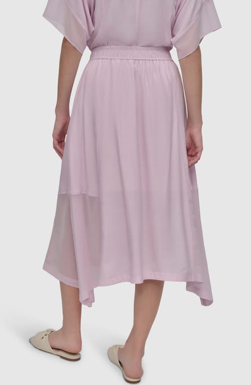 Dkny Handkerchief Hem Maxi Skirt In Pink