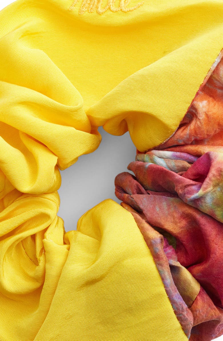 MLE Paradise Colorblock Silk Scrunchie, Alternate, color, 