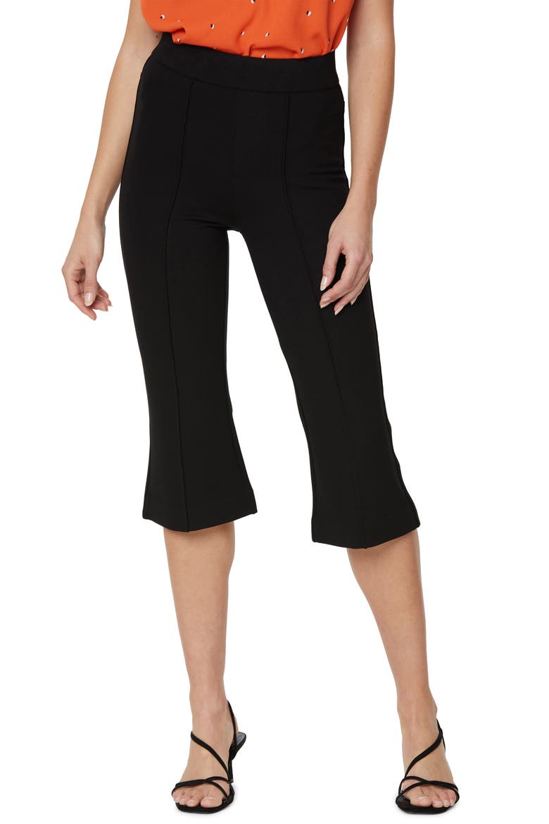 Sculpt-Her Flare Leg Pedal Pusher Pants, Main, color, BLACK