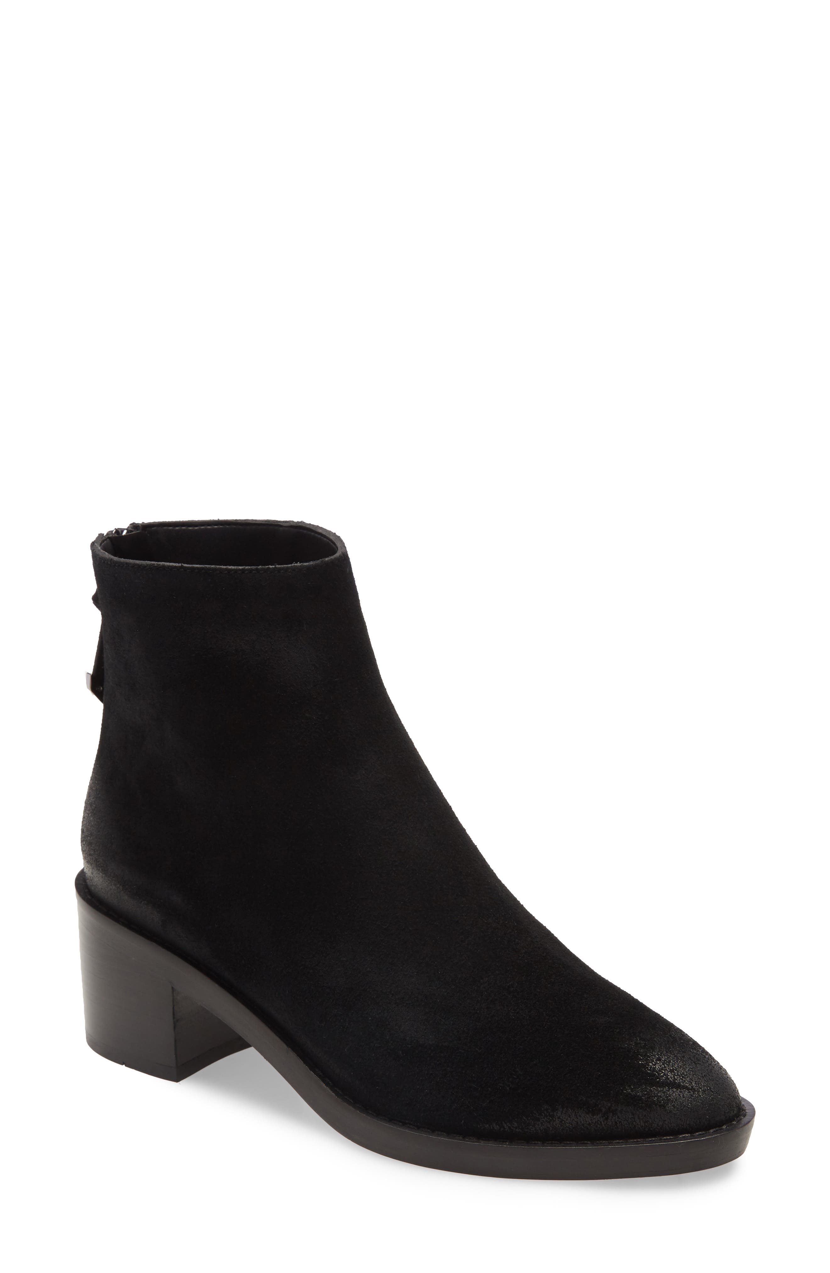 Taylor Waterproof Bootie, Main, color, BLACK SUEDE