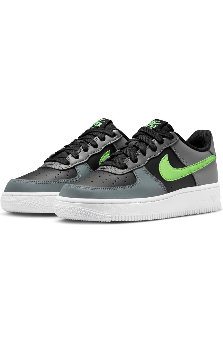 Nike Kids' Air Force 1 Sneaker, Main, color, Black/ Smoke Grey