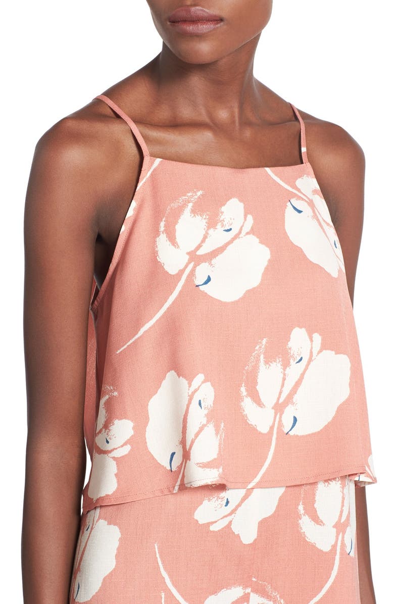 All in Favor Print Popover Romper, Alternate, color,