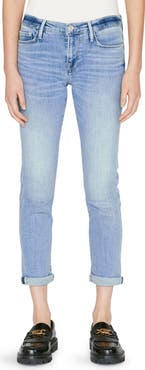 FRAME Le Garcon Ankle Slim Boyfriend Jeans