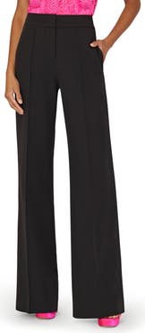 Milly Nash High Waist Cady Wide Leg Pants