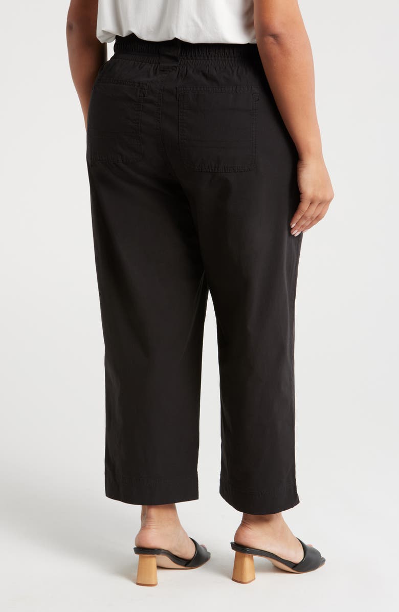 Wit & Wisdom Skyrise Patch Pocket Straight Leg Pants, Alternate, color, Black