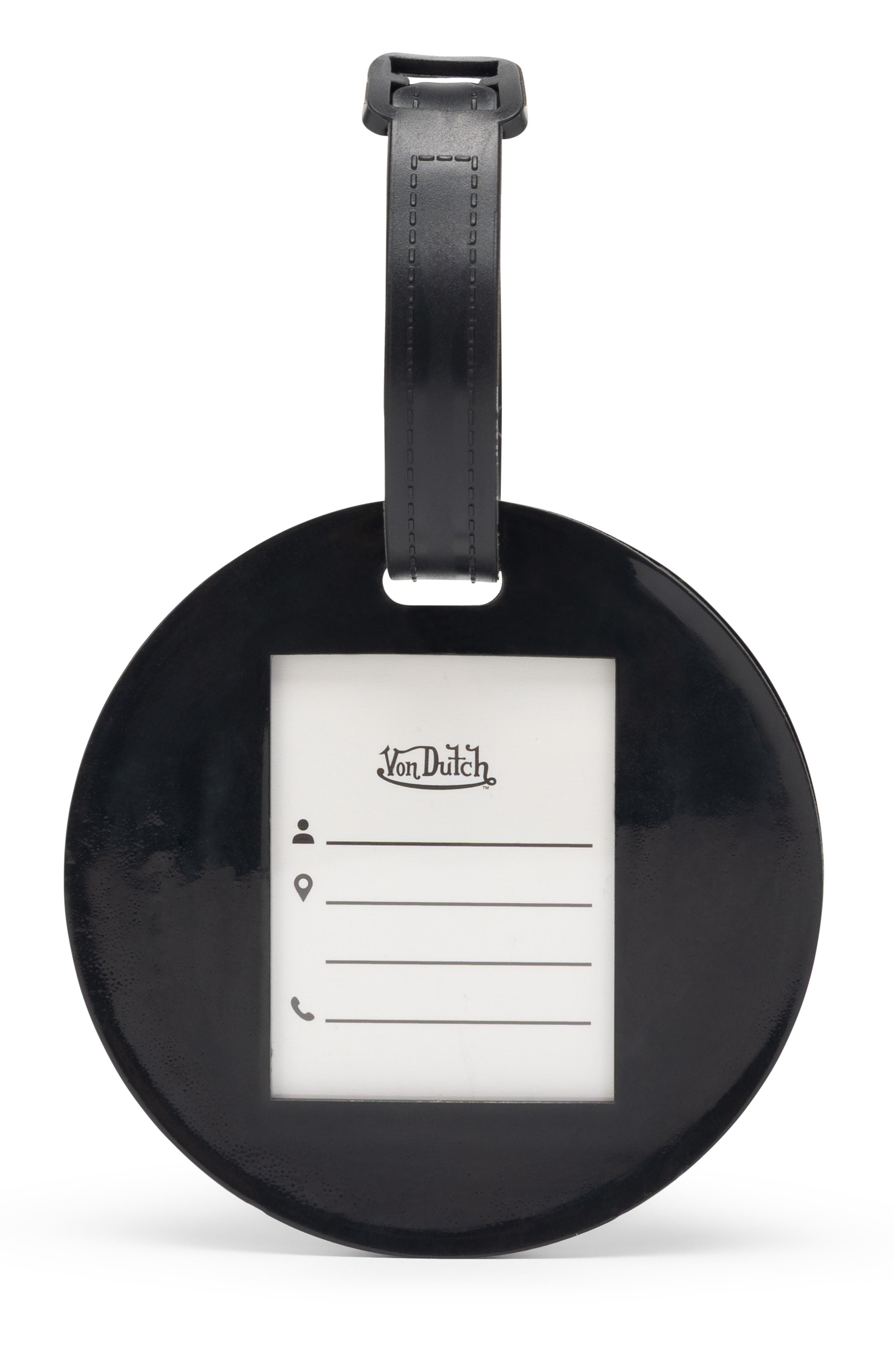 Von Dutch Vision 2-Piece Suitcase ID Tag Set with Adjustable Straps, Alternate, color, Vision