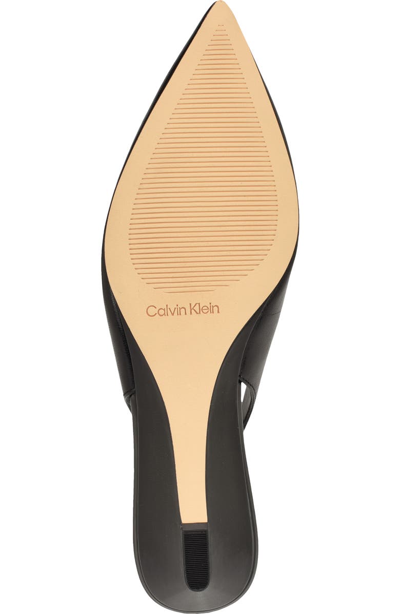 Calvin Klein Mavalyn Slingback Pointed Toe Wedge Pump, Alternate, color, Black