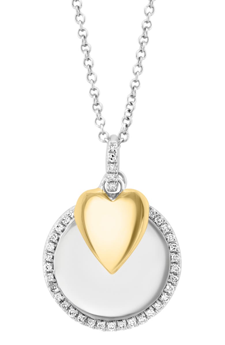 EFFY Pavé Diamond Pendant Necklace, Alternate, color, Silver