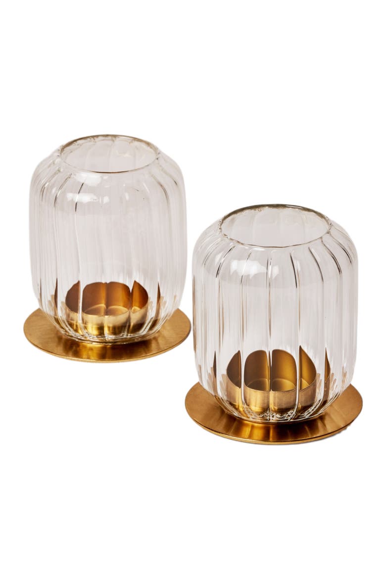 Kira Glass Lantern Set of 2, Main, color, Clear