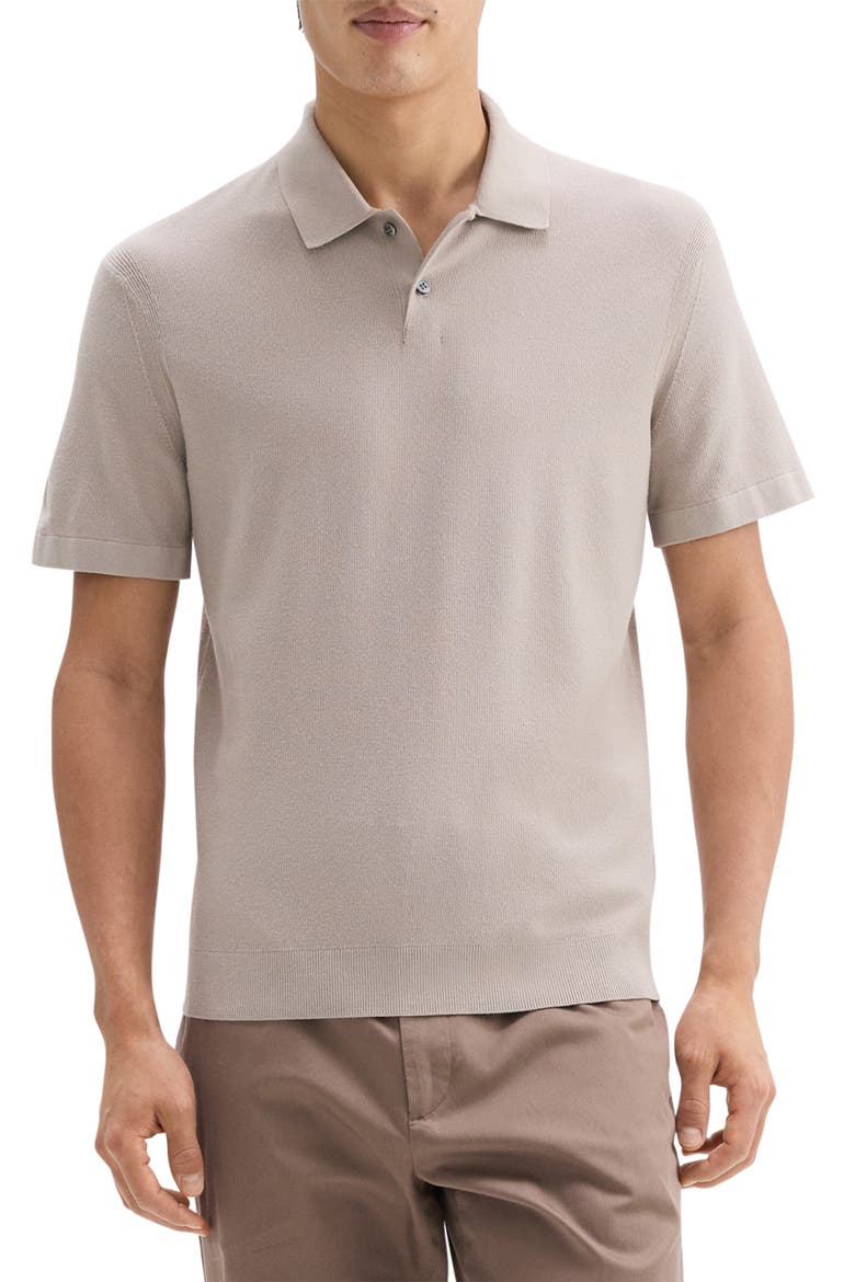 Goris Grid Light Performance Polo, Main, color, EARL GREY