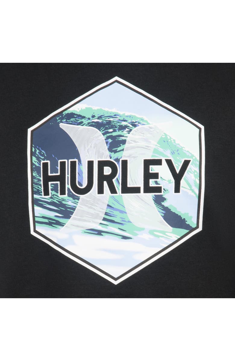 Hurley Kids' Wave Hex Graphic Tee, Alternate, color,
