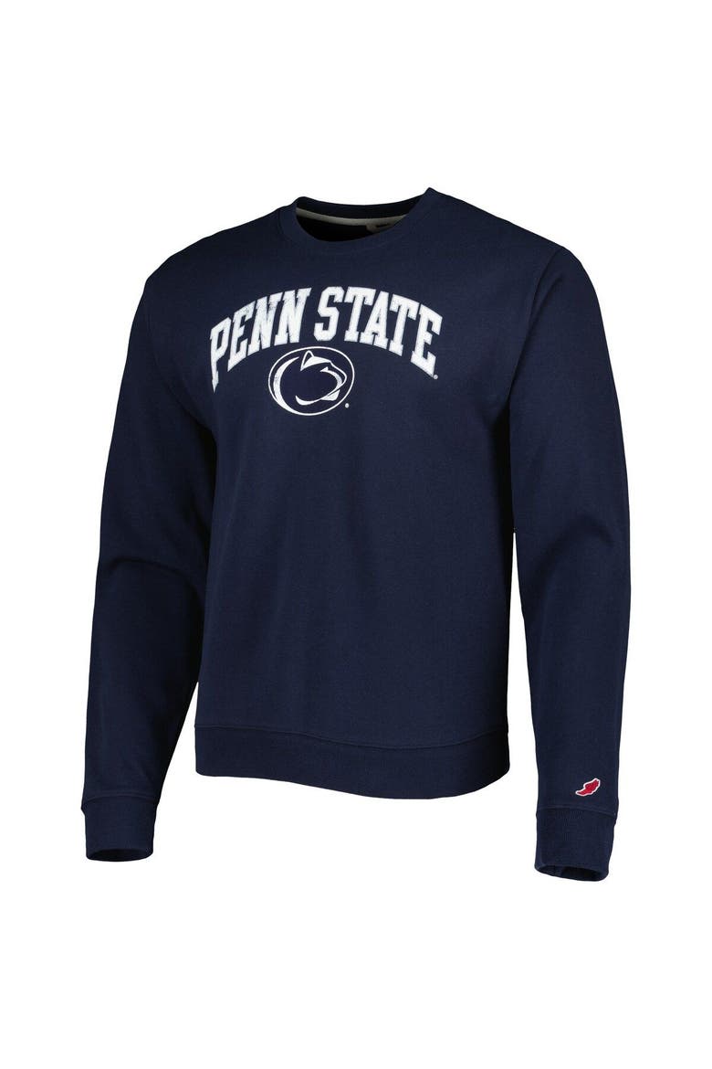 Men's League Collegiate Wear Navy Penn State Nittany Lions 1965 Arch Essential Lightweight Pullover Sweatshirt, Alternate, color, Navy