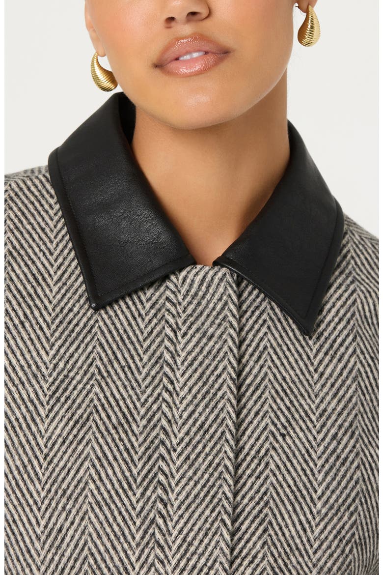 Nelly Herringbone Jacket, Alternate, color, GREY HERRINGBONE