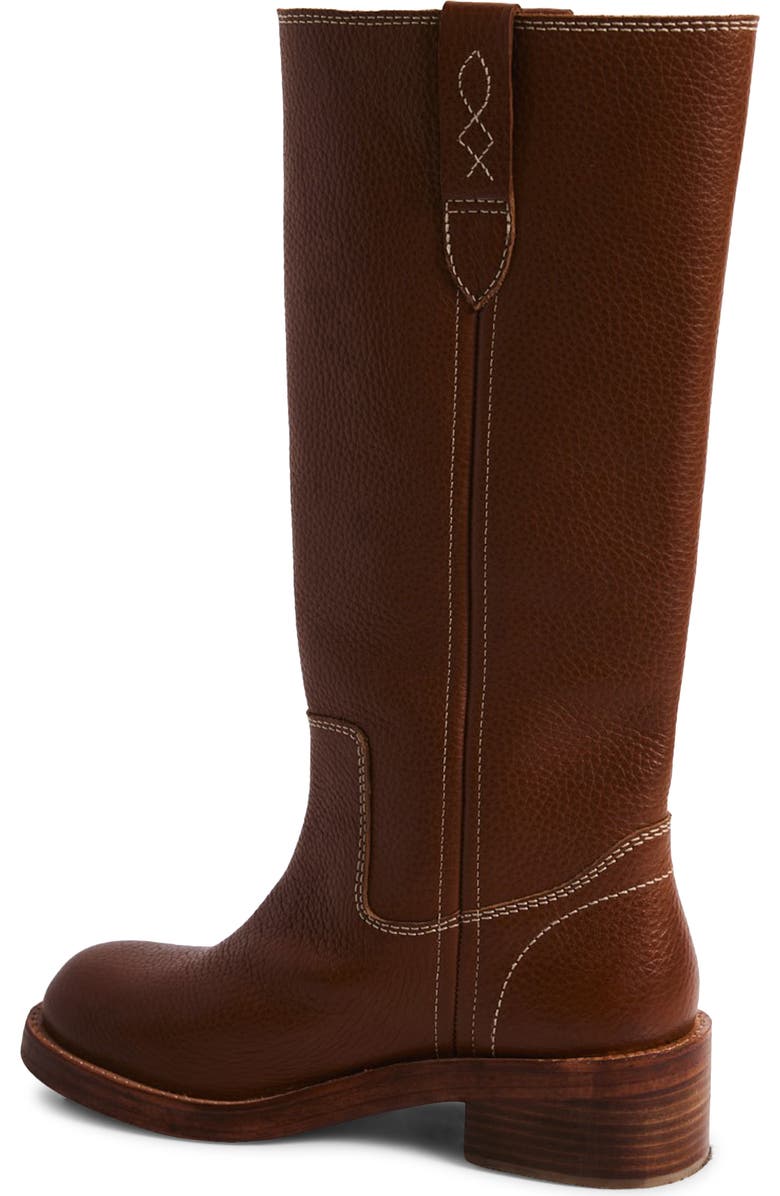 Free People Blaze Block Heel Boot, Alternate, color, Vintage Tan Leather