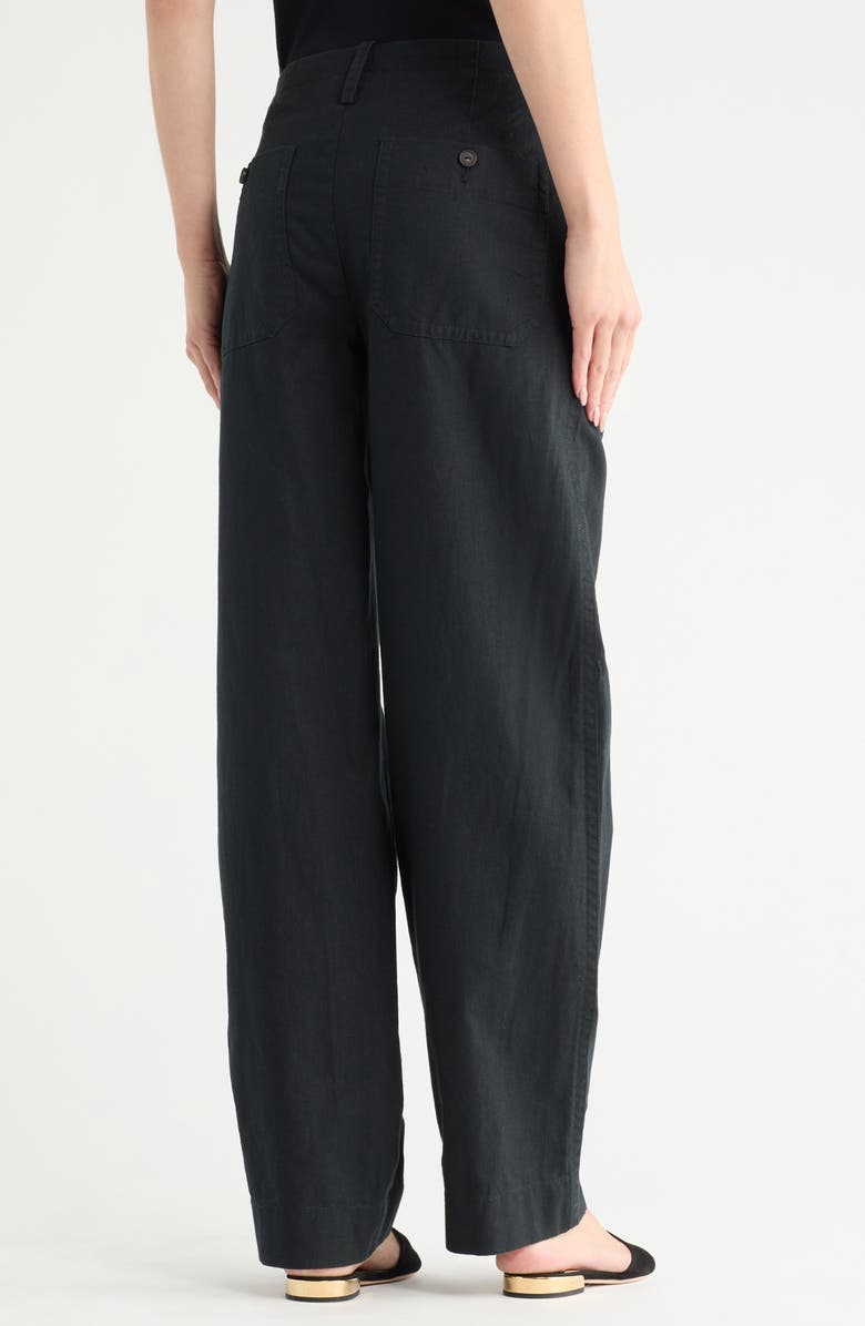Vince Tie Front Pull-On Pants, Alternate, color, Black
