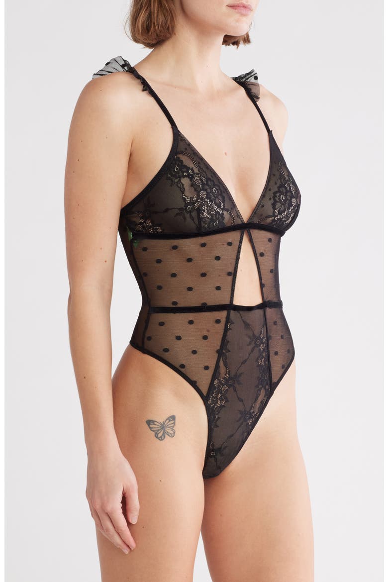 Flora Teddy, Alternate, color, BLACK