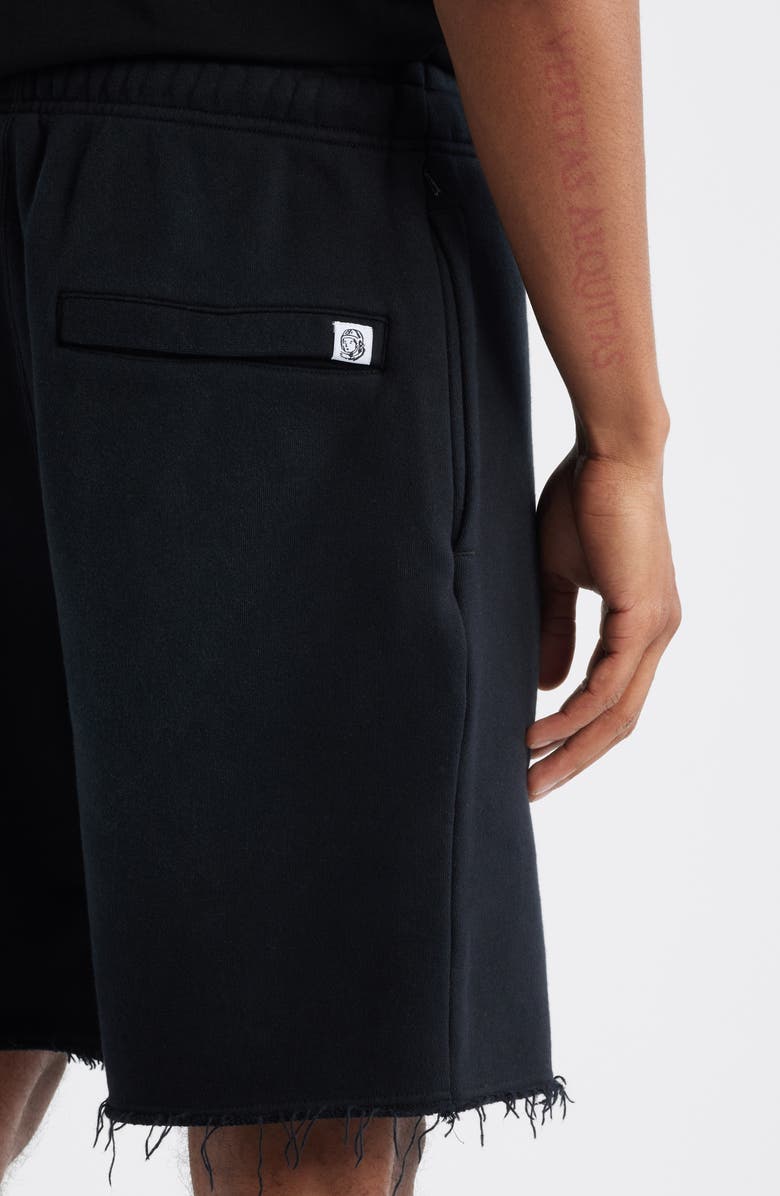 Billionaire Boys Club Helmet Logo Distressed Sweat Shorts, Alternate, color, Black