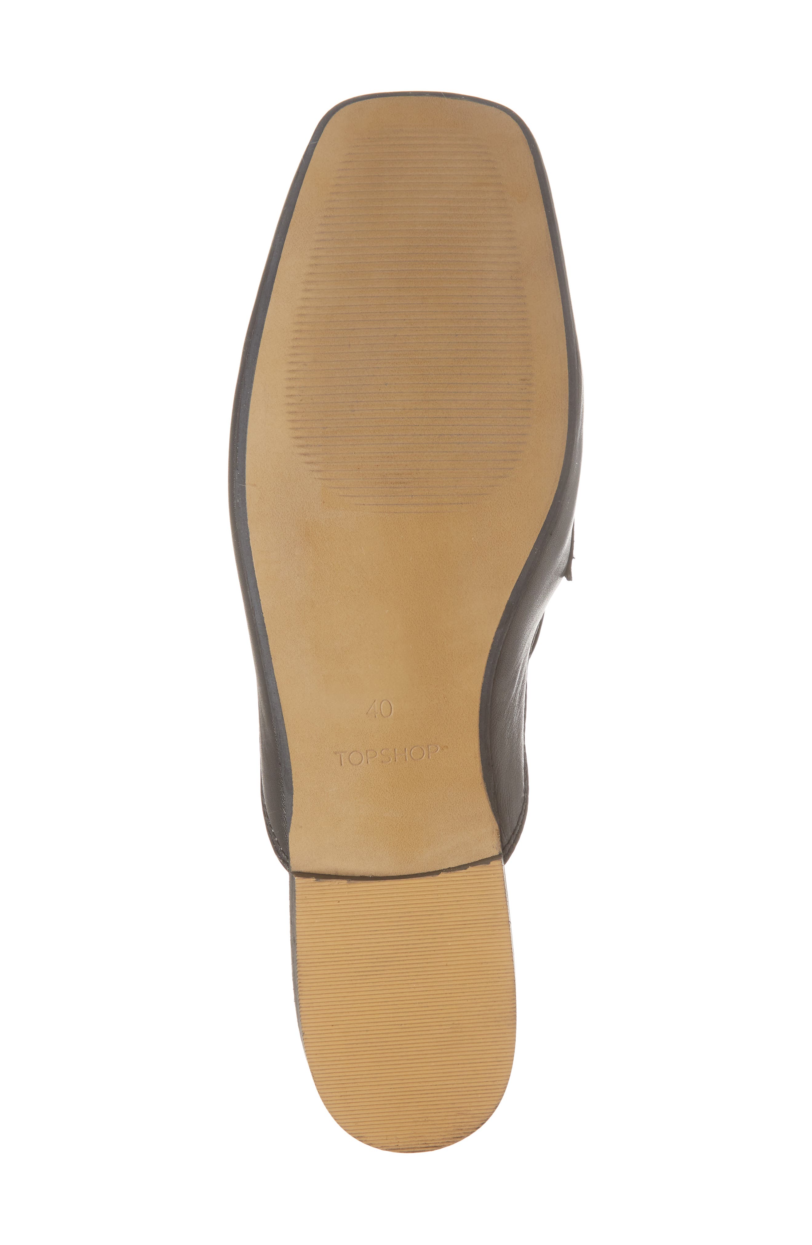 Topshop Kale Trim Loafer Mule, Alternate, color, 