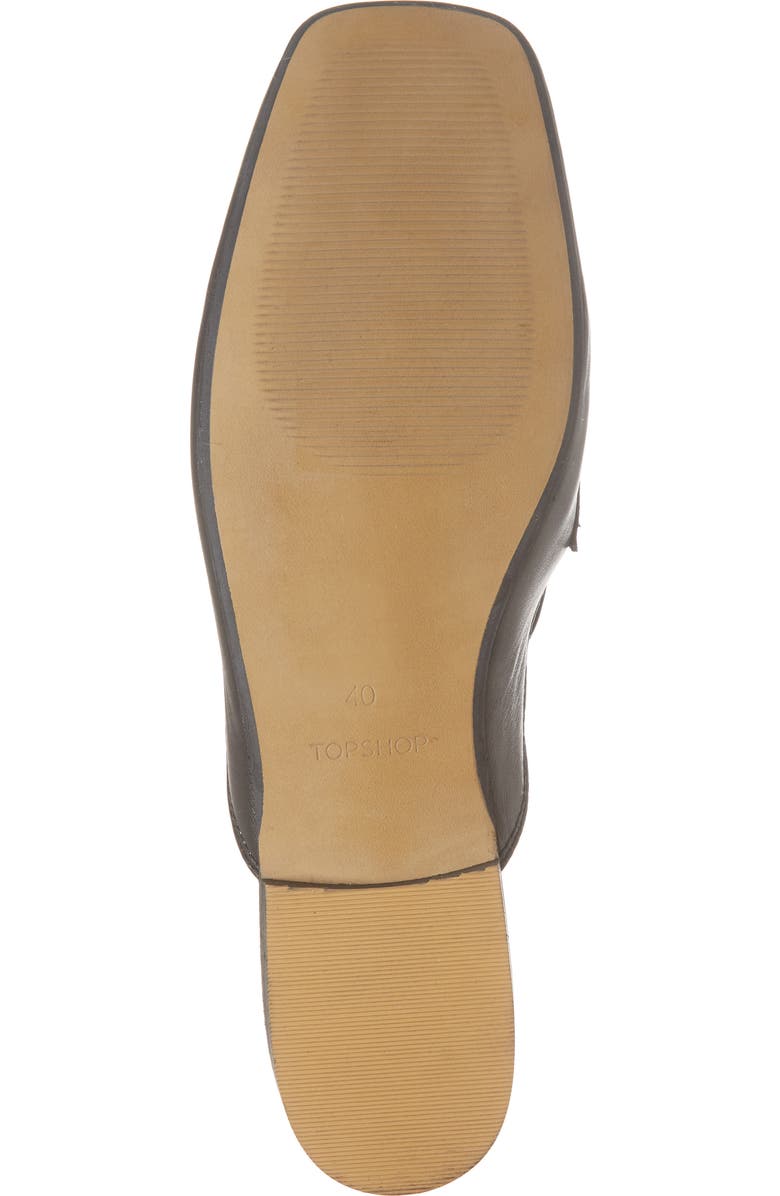 Topshop Kale Trim Loafer Mule, Alternate, color,