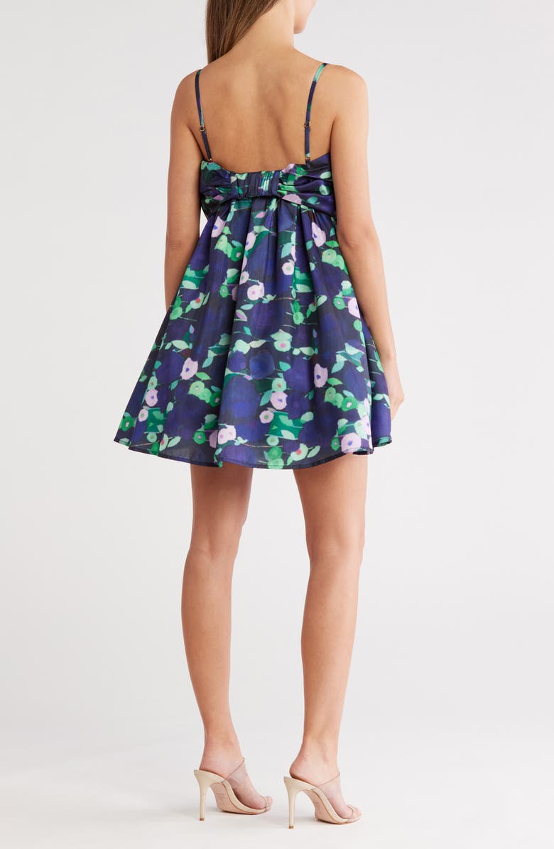 Hutch Bow Babydoll Dress, Alternate, color, Navy Multi